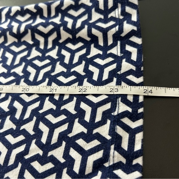 Pappagallo Tunic Top Women's 3/4 Sleeve Blue White Size Medium - Picture 6 of 6